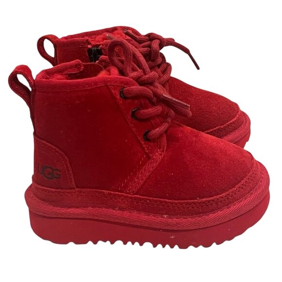 UGG Other - NEW! UGG Kids Neumel Chukka Samba Red Side Zip Boots Toddler